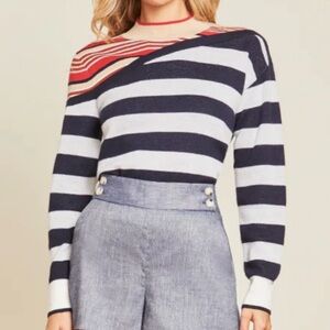 Veronica Beard Sheradin Striped Sweater size XS